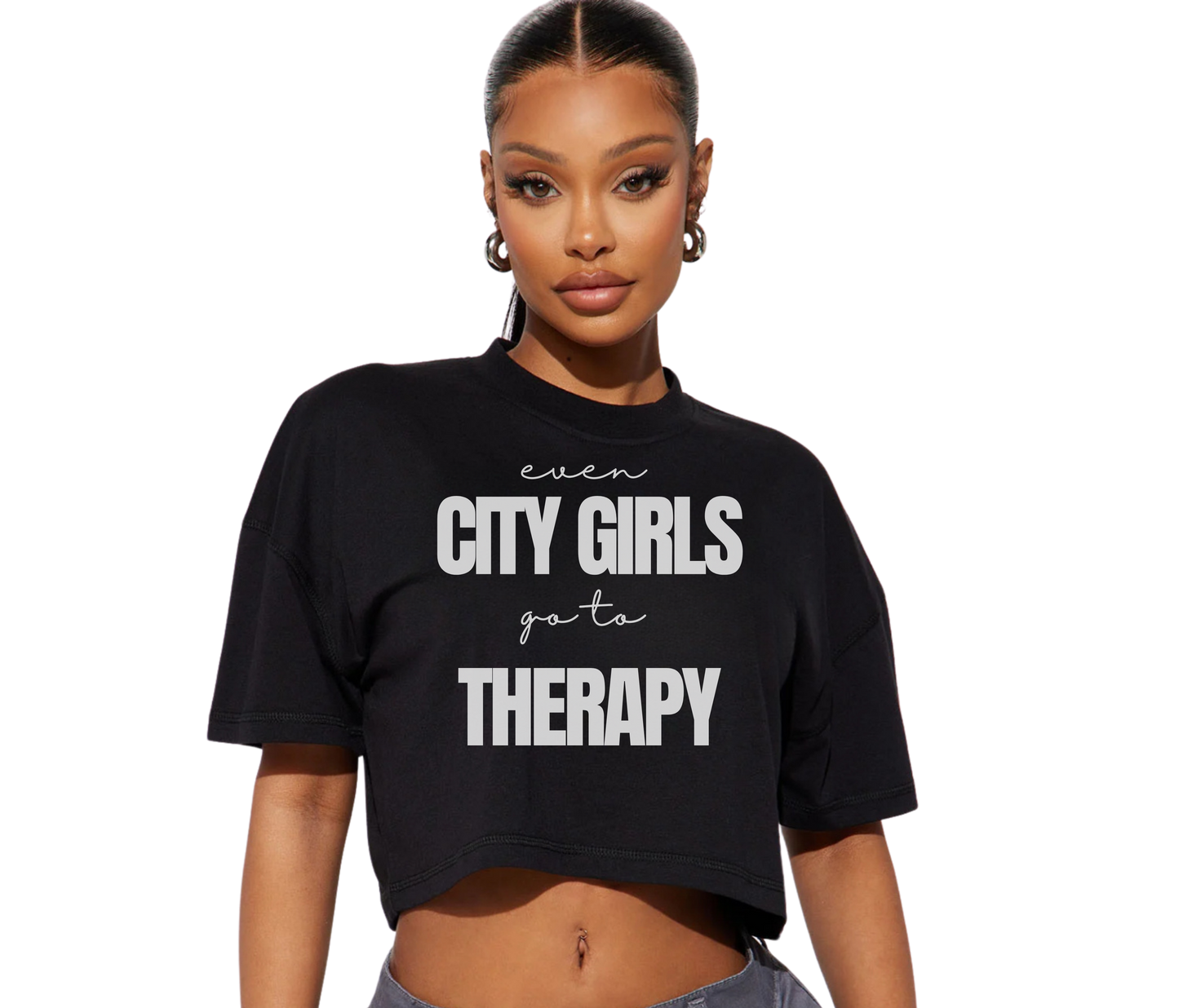 City Girls Crop Top_Blk
