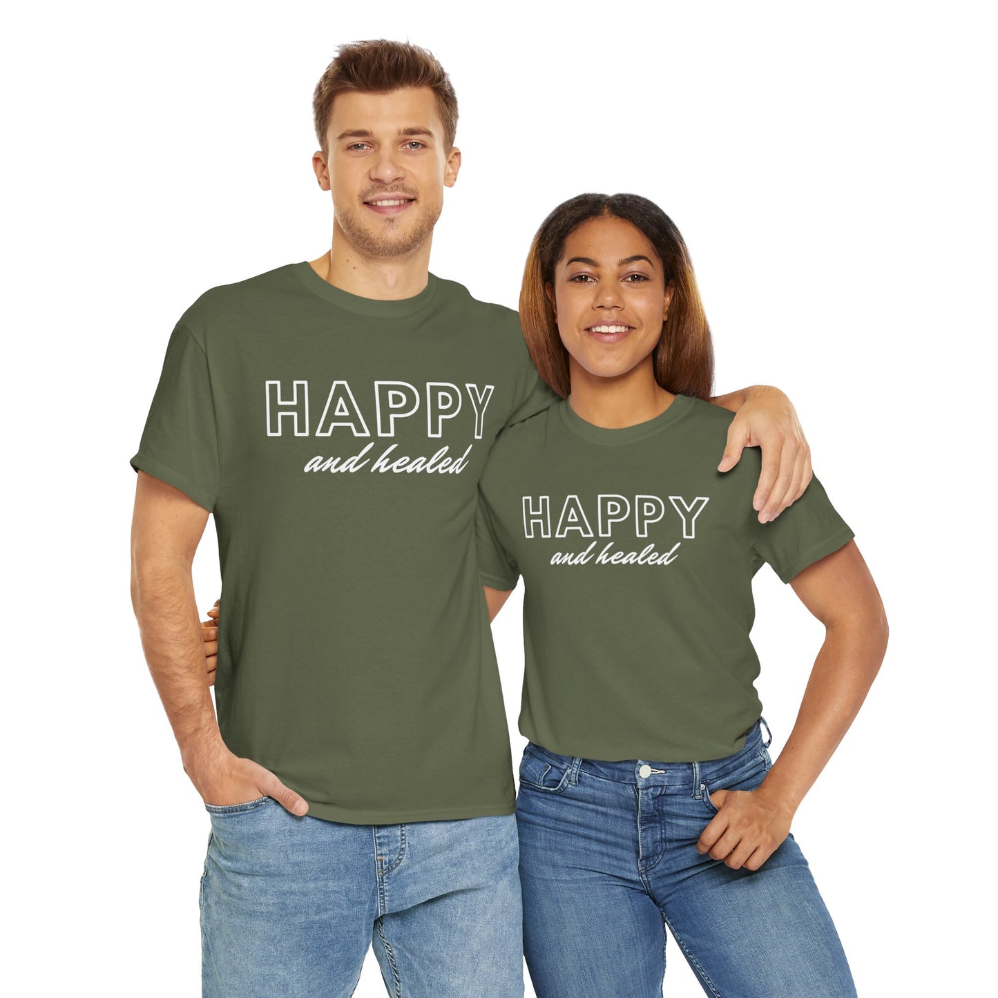 Happy and Healed - Unisex Heavy Cotton Tee