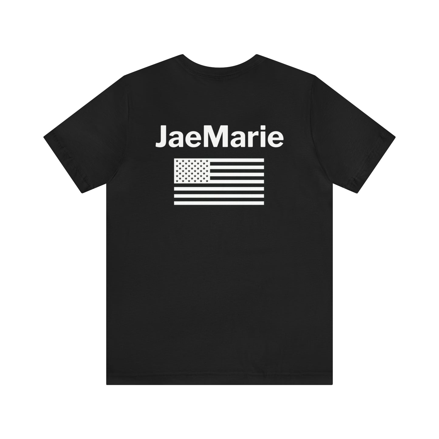 JaeMarie Wht Flag - Unisex Short Sleeve Tee