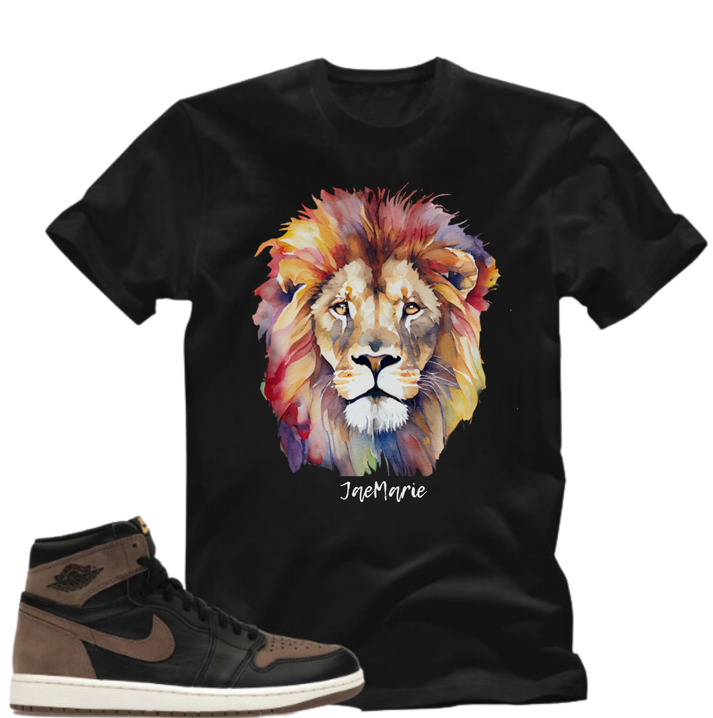 Colorful Lion's Mane Blk - Unisex Short Sleeve Tee