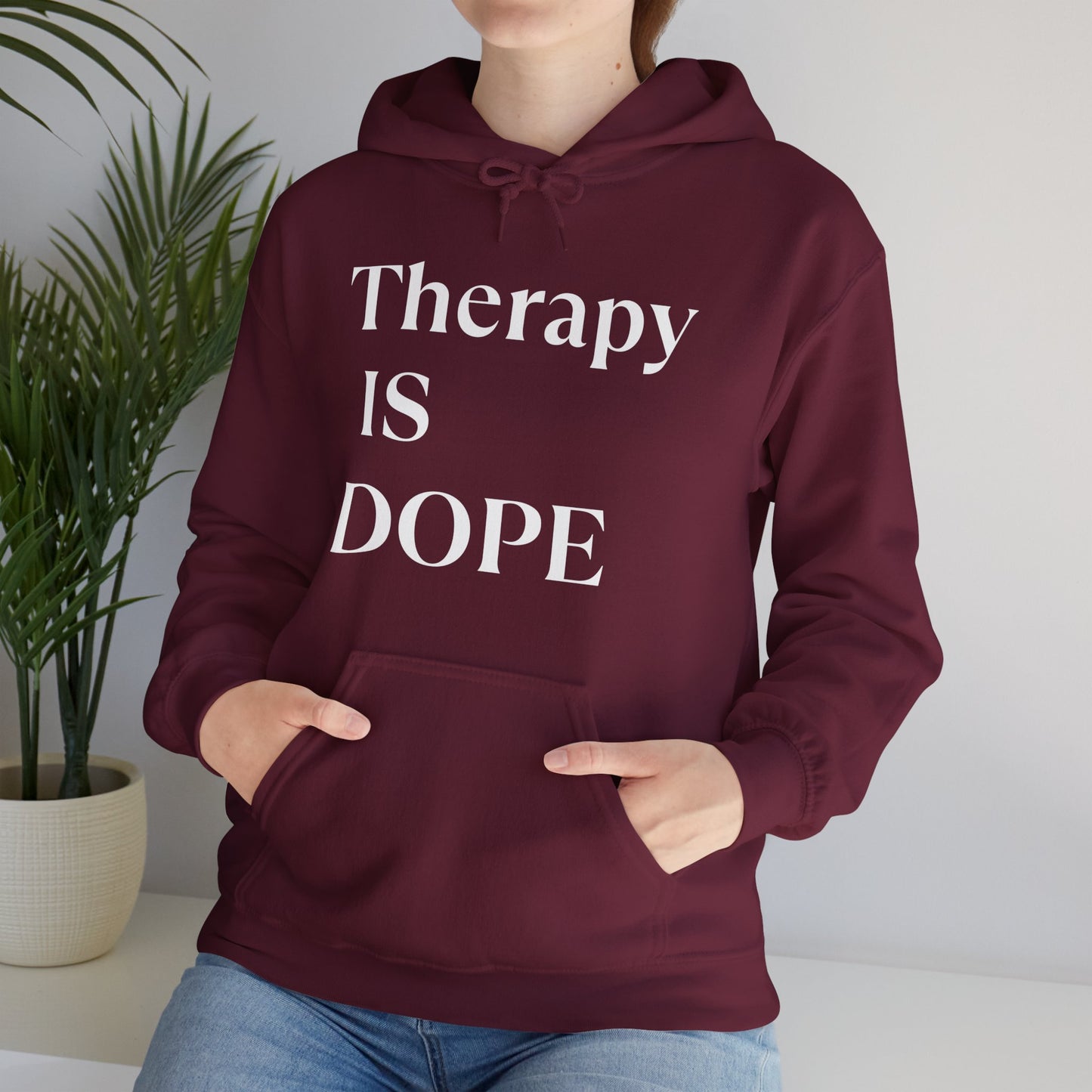 Therapy is Dope - Unisex Hoodie - Design B