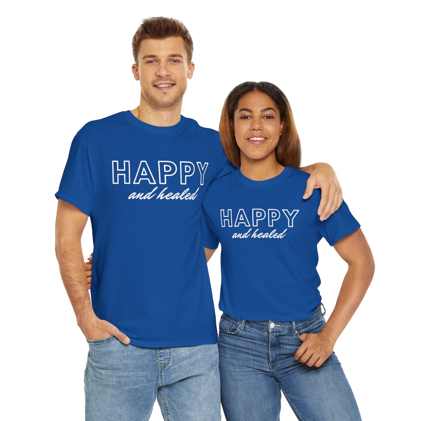 Happy and Healed - Unisex Heavy Cotton Tee
