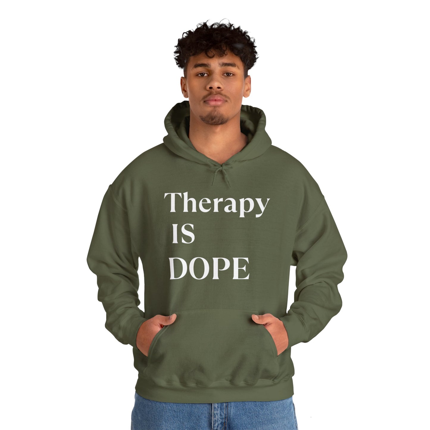 Therapy is Dope - Unisex Hoodie - Design B