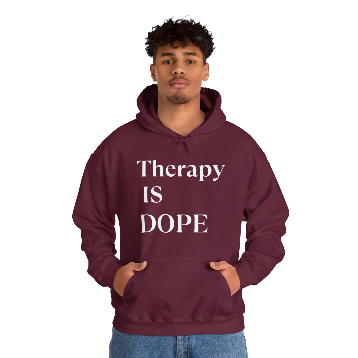 Therapy is Dope - Unisex Hoodie - Design B