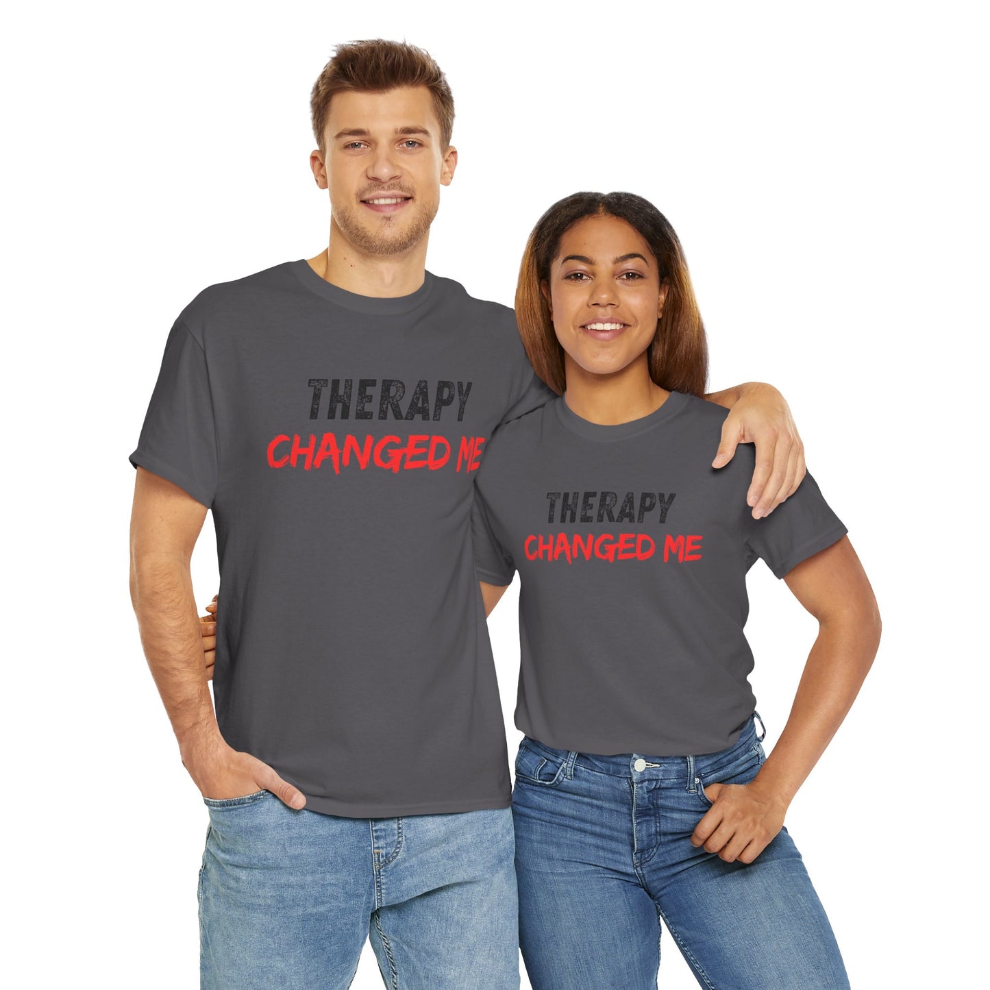 Therapy Changed Me - Unisex Heavy Cotton Tee