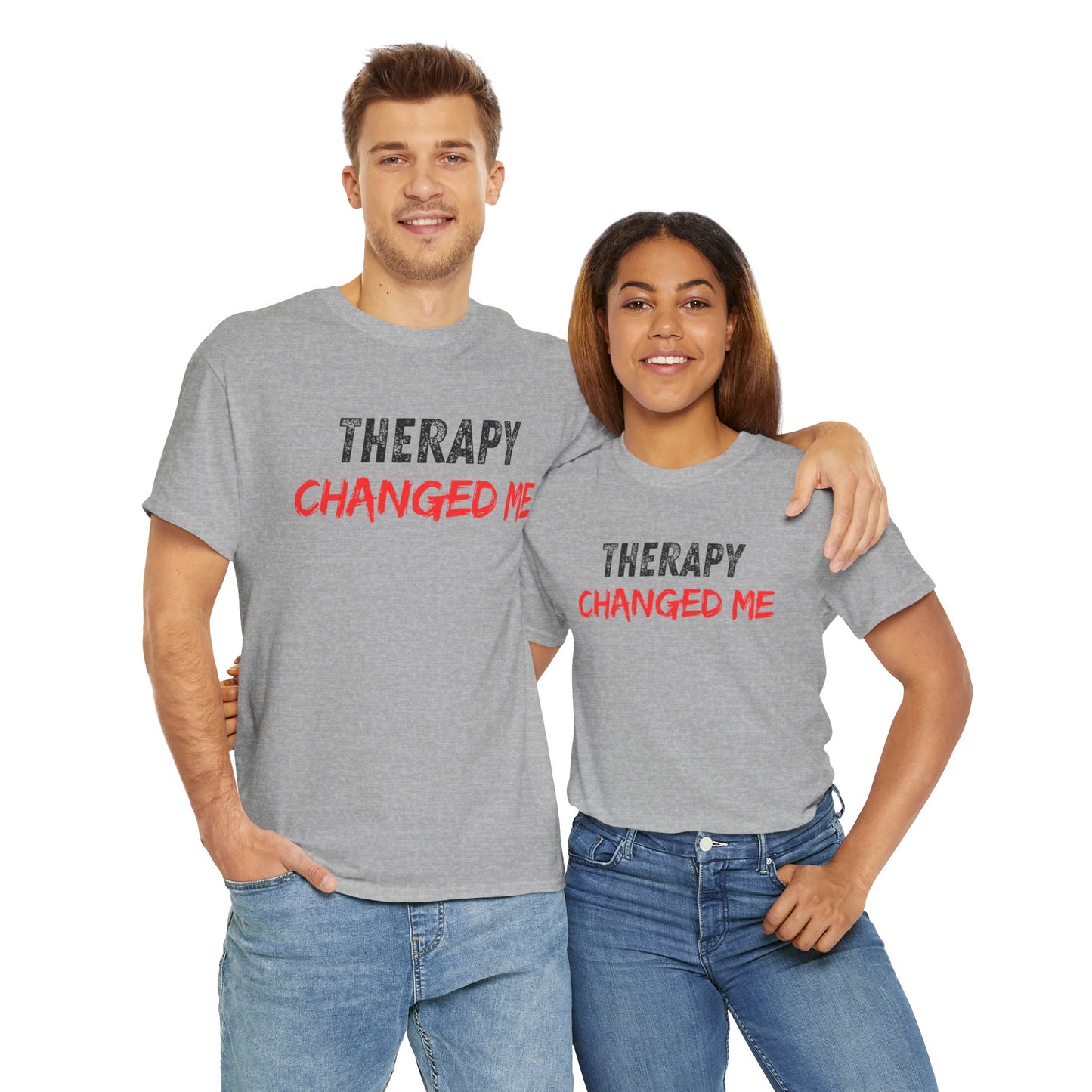 Therapy Changed Me - Unisex Heavy Cotton Tee