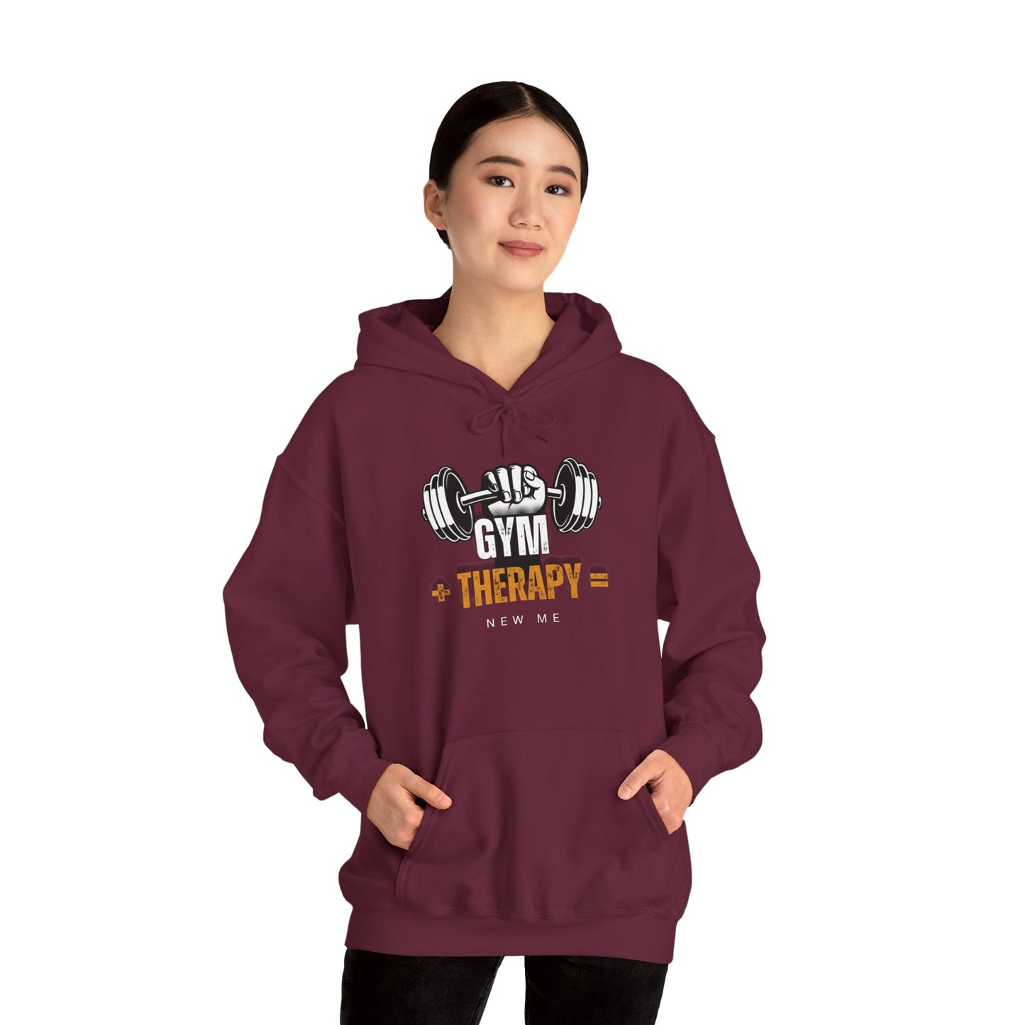 Gym is Therapy Unisex Hooded Sweatshirt