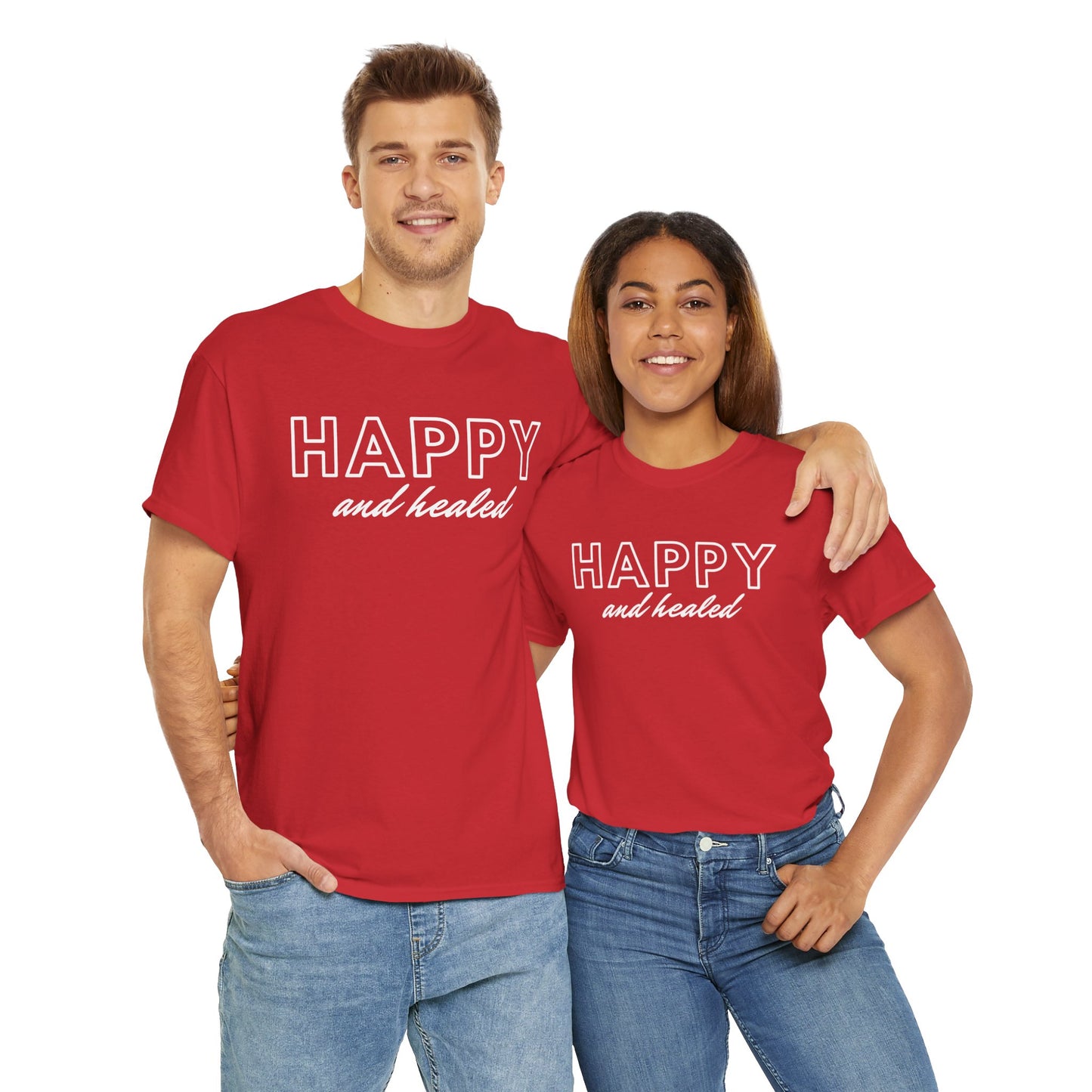 Happy and Healed - Unisex Heavy Cotton Tee