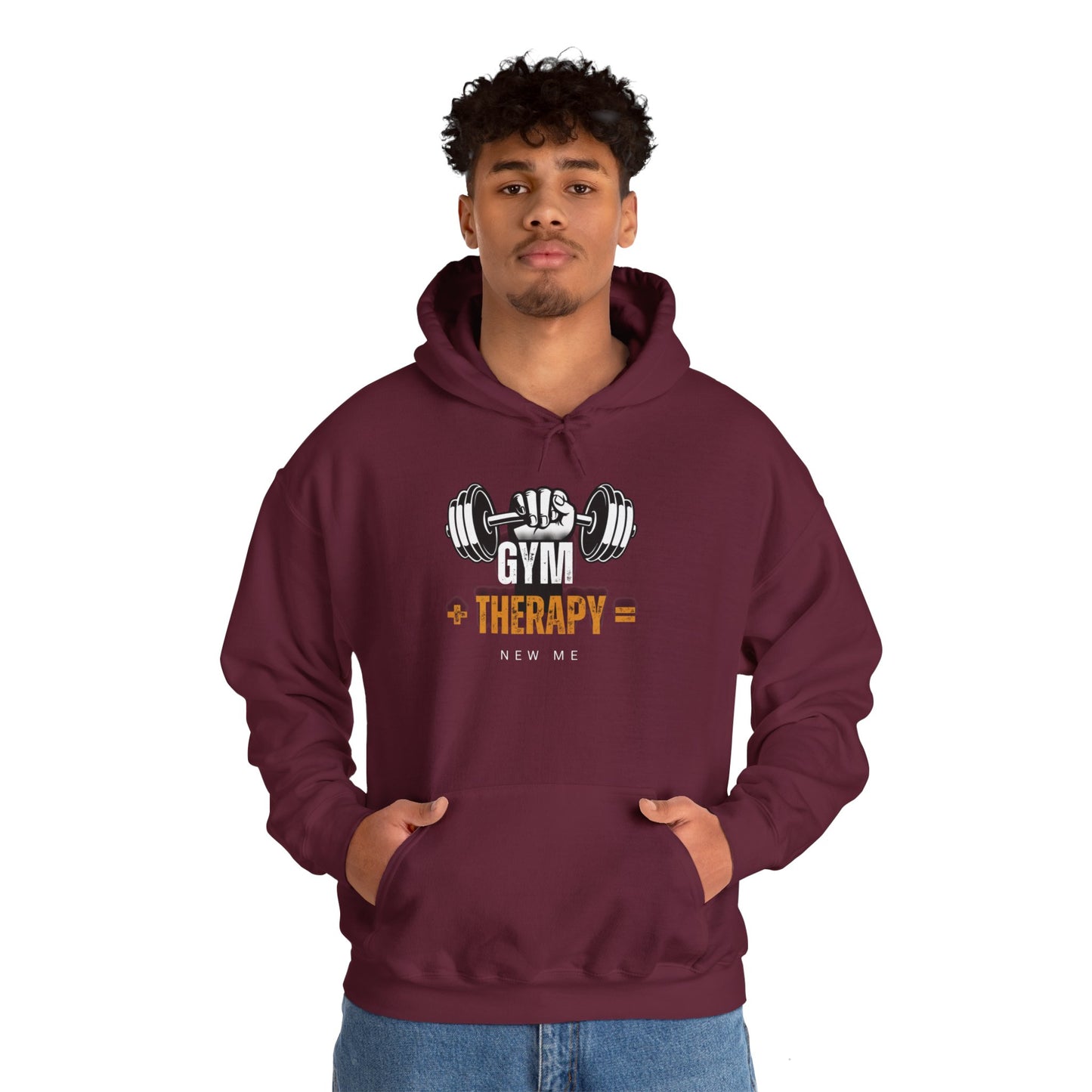 Gym is Therapy Unisex Hooded Sweatshirt