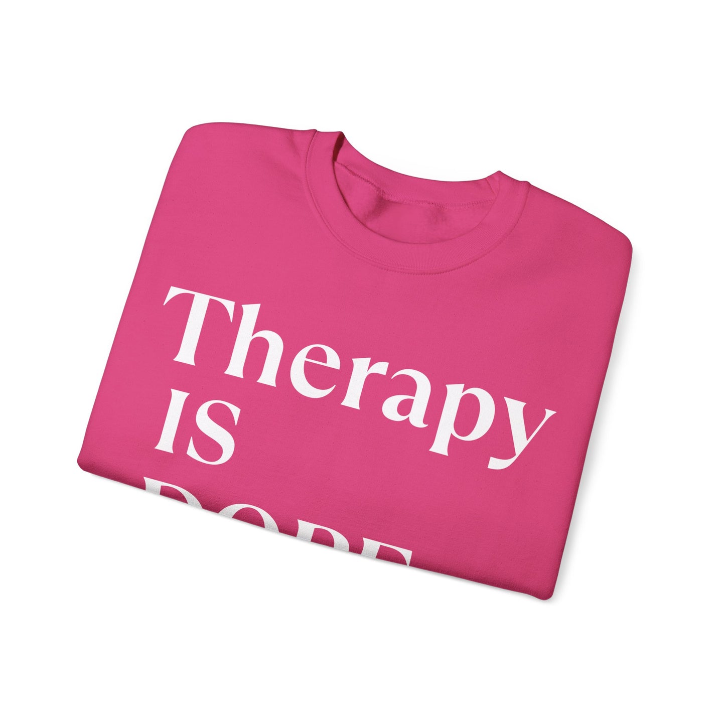 Therapy is Dope - Unisex - Crewneck Sweatshirt - Design B