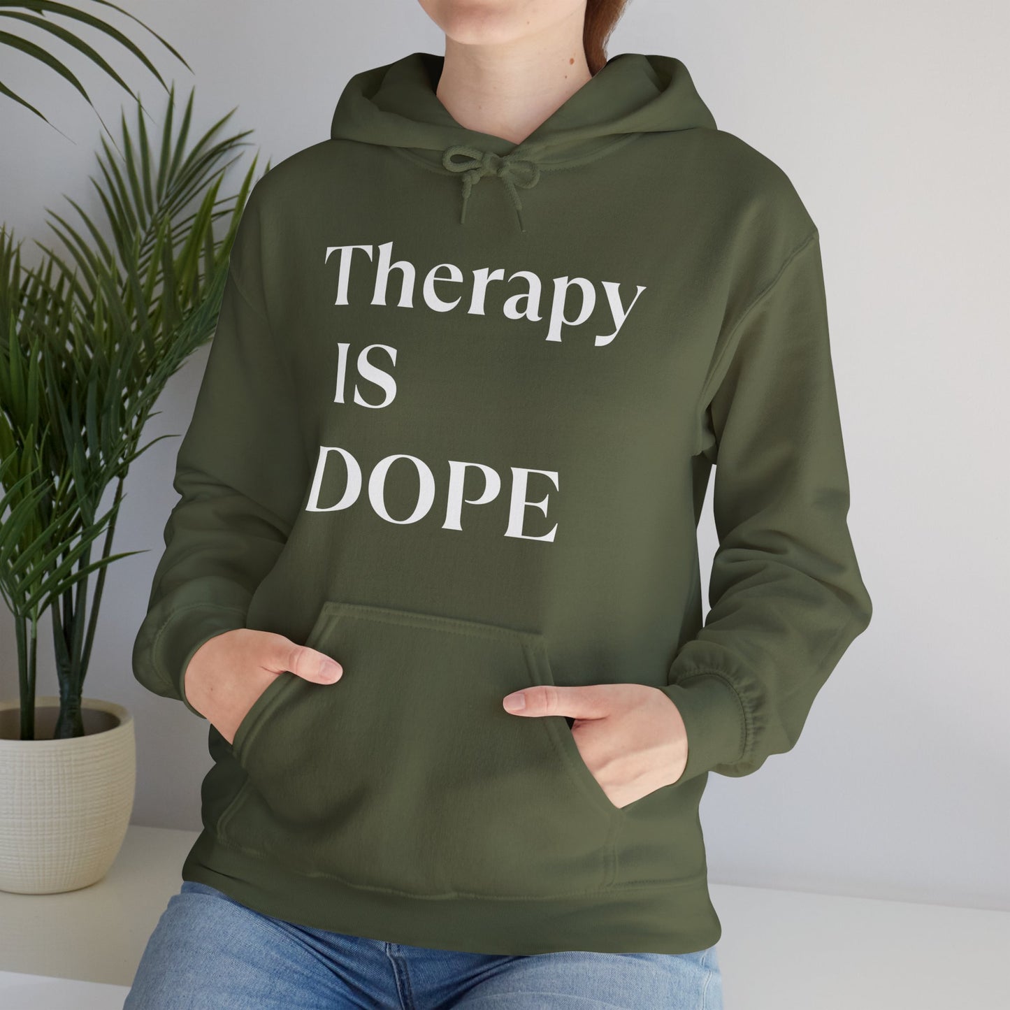 Therapy is Dope - Unisex Hoodie - Design B