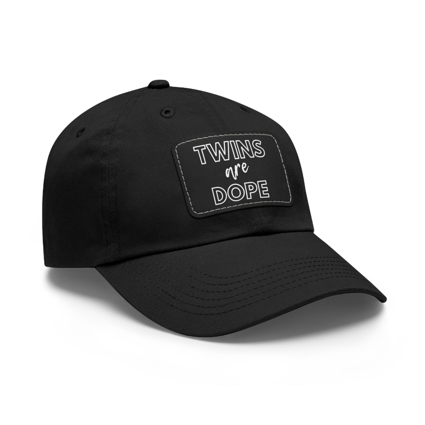 Twins Collection Hat with Leather Patch (Rectangle)