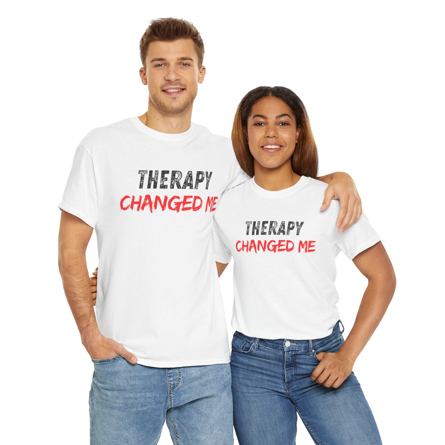 Therapy Changed Me - Unisex Heavy Cotton Tee