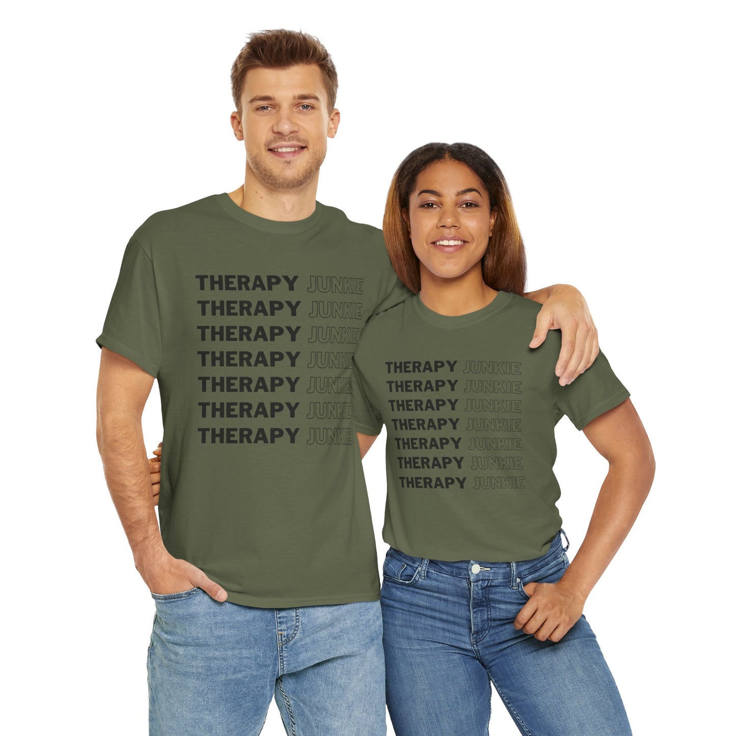 Therapy Junkie - Unisex Heavy Cotton Tee