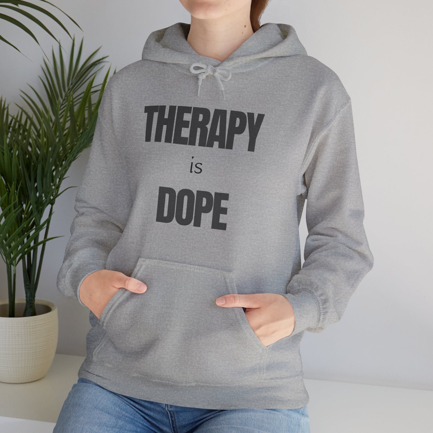 Therapy is Dope - Unisex Hoodie - Design A