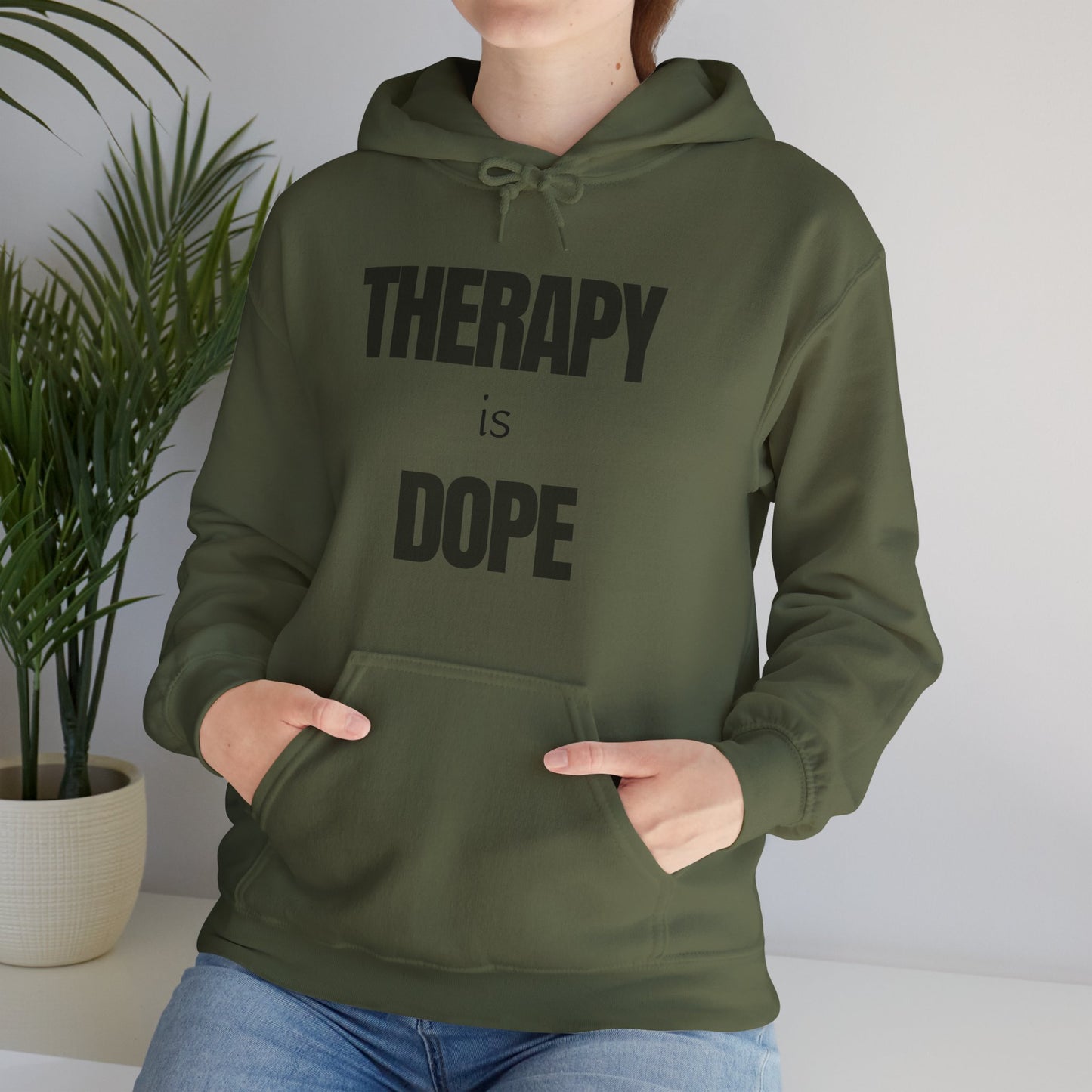 Therapy is Dope - Unisex Hoodie - Design A
