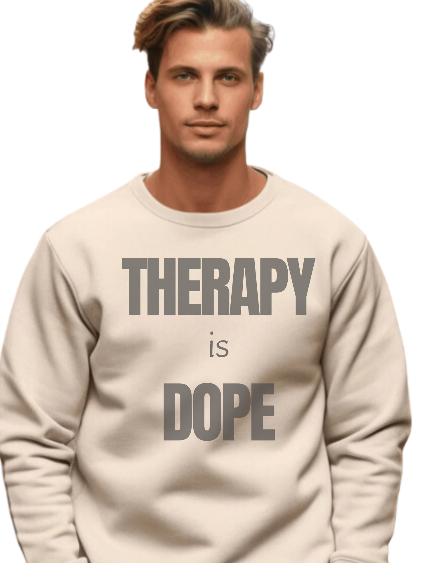 Therapy is Dope - Unisex - Crewneck Sweatshirt - Design A