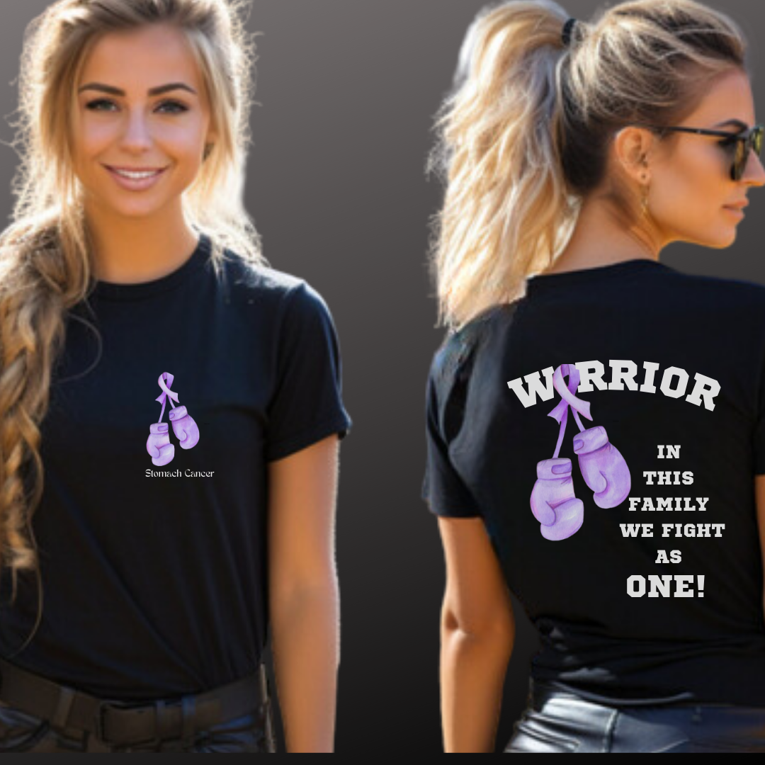 Stomach Cancer Warrior - The Tiffany Alexis Design - Unisex Short Sleeve Tee