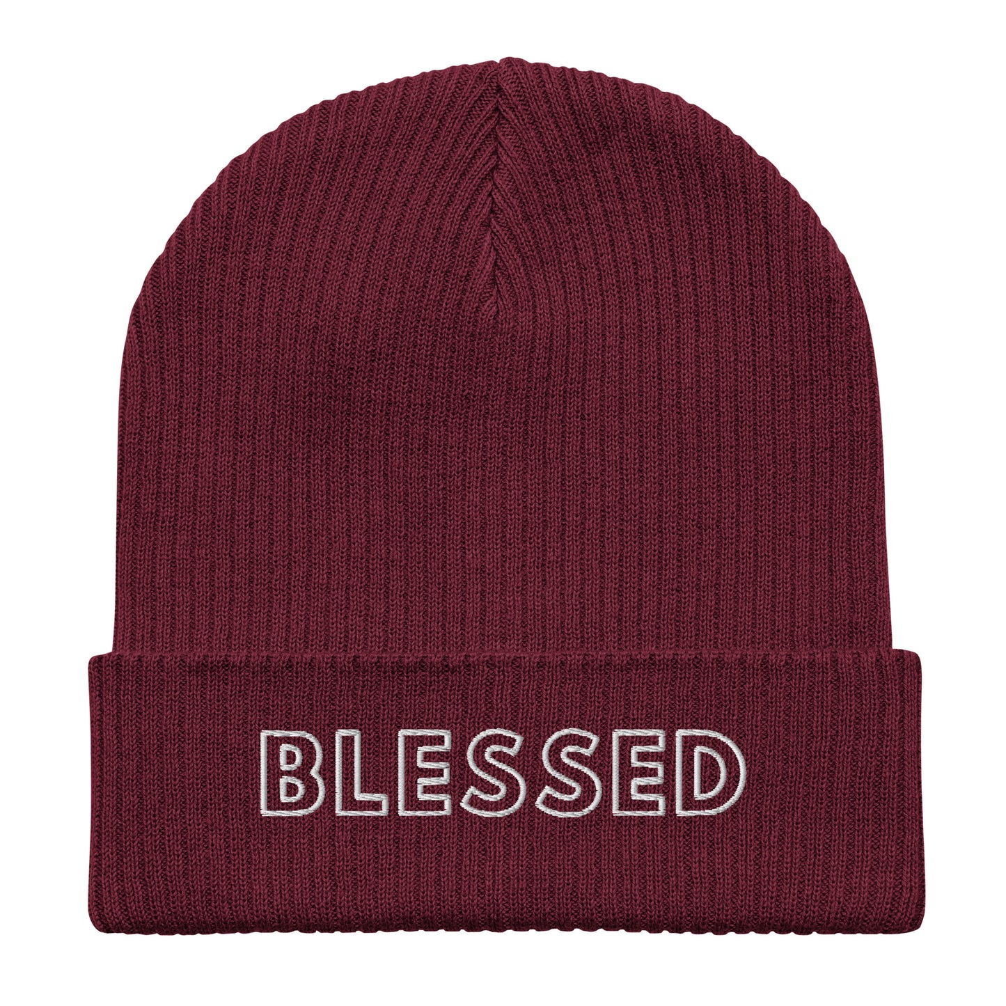 Organic ribbed beanie