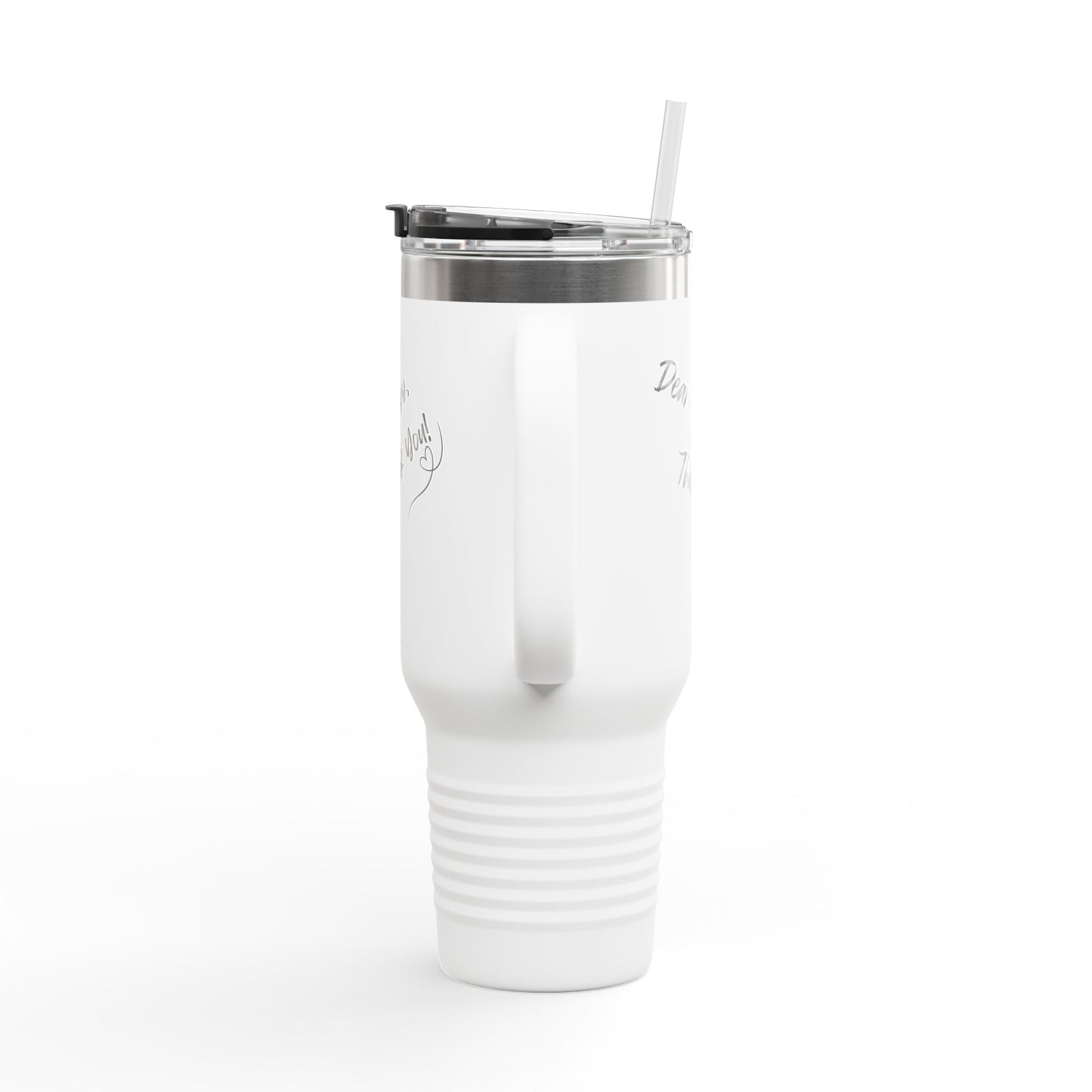 Dear Therapy Insulated Travel Mug | 40oz, Personalized Gift for Twins, Best Friend Mug, Unique Baby Shower Favor, Cool Travel Tumbler