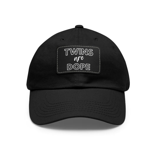 Twins Collection Hat with Leather Patch (Rectangle)