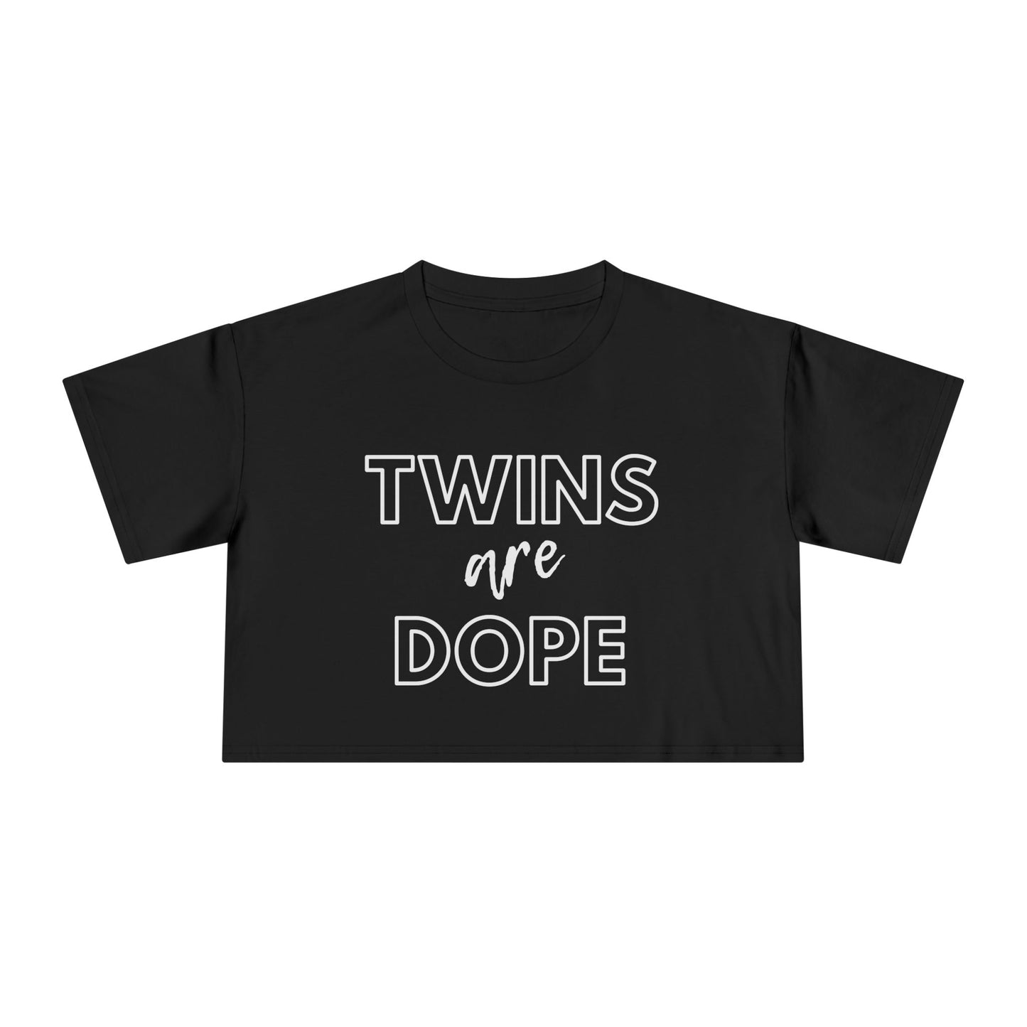 Twins are Dope Women's Crop Tee | Casual Outfit, Self-Care Gift, Summer Style, Relaxation Wear