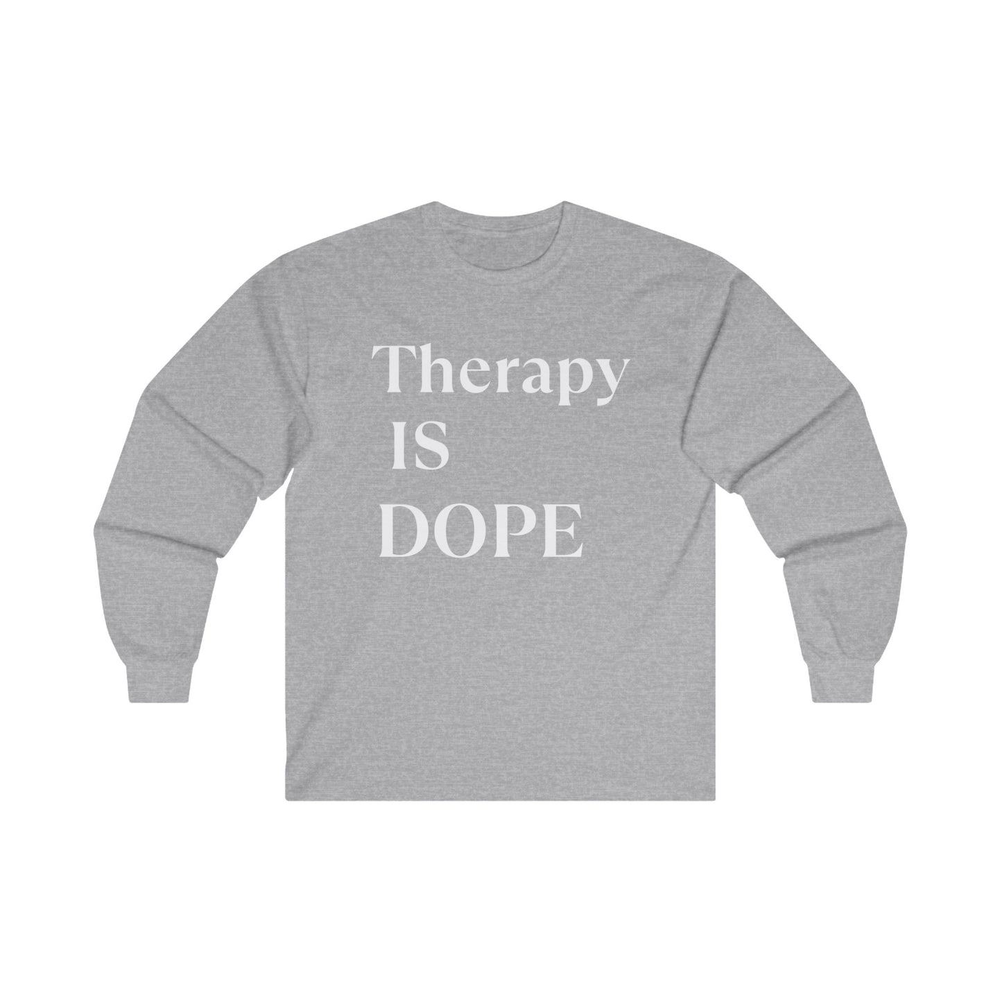 Therapy is Dope - Unisex Lightweight Long Sleeve Tee -  Design B