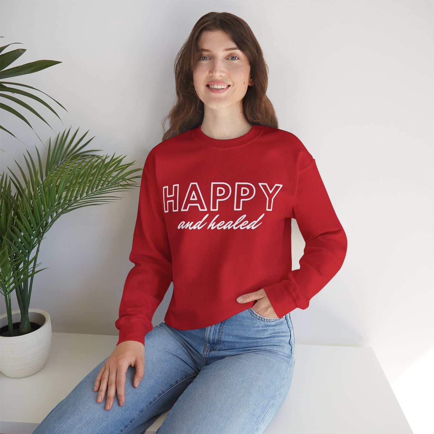 Happy and Healed - Crewneck Sweatshirt