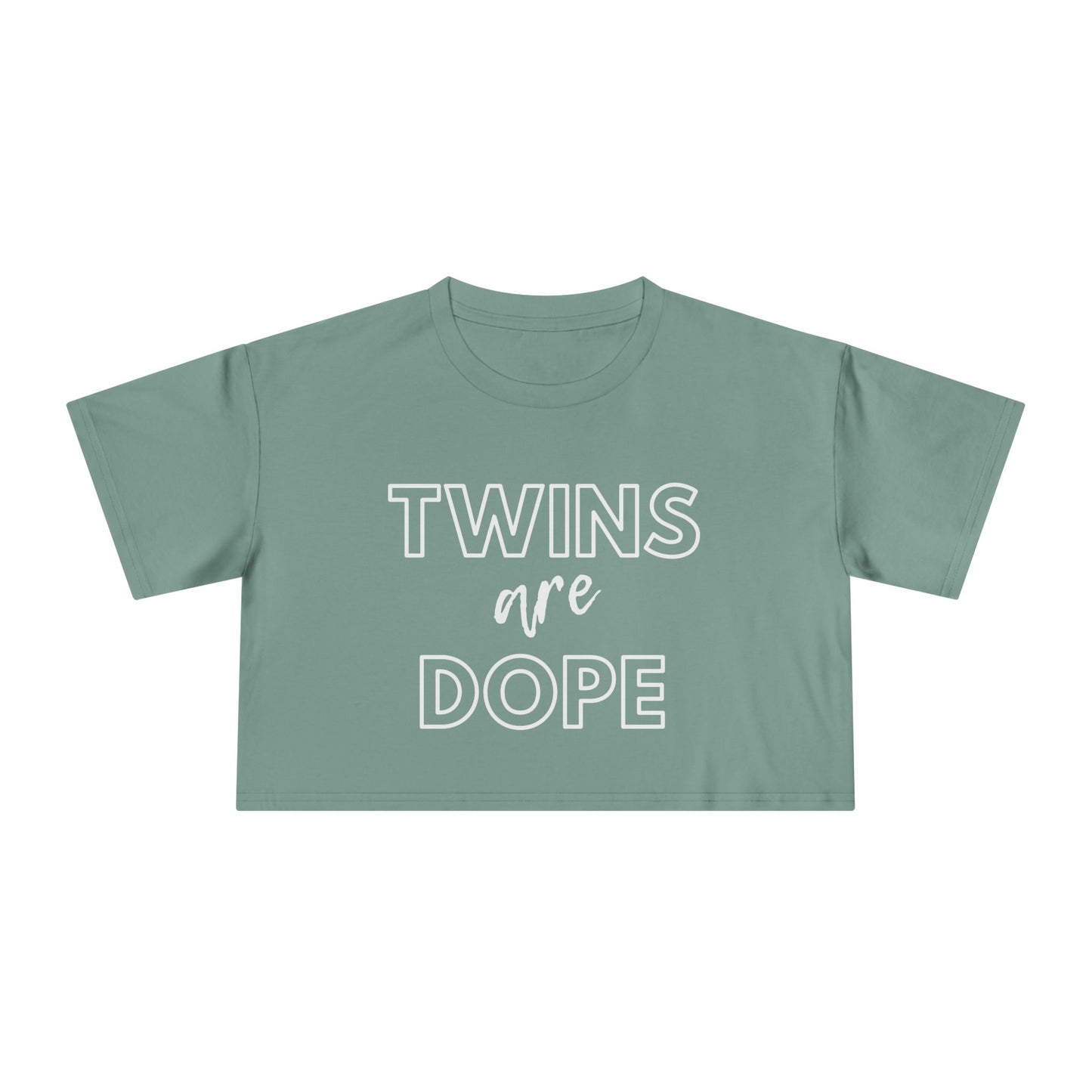 Twins are Dope Women's Crop Tee | Casual Outfit, Self-Care Gift, Summer Style, Relaxation Wear