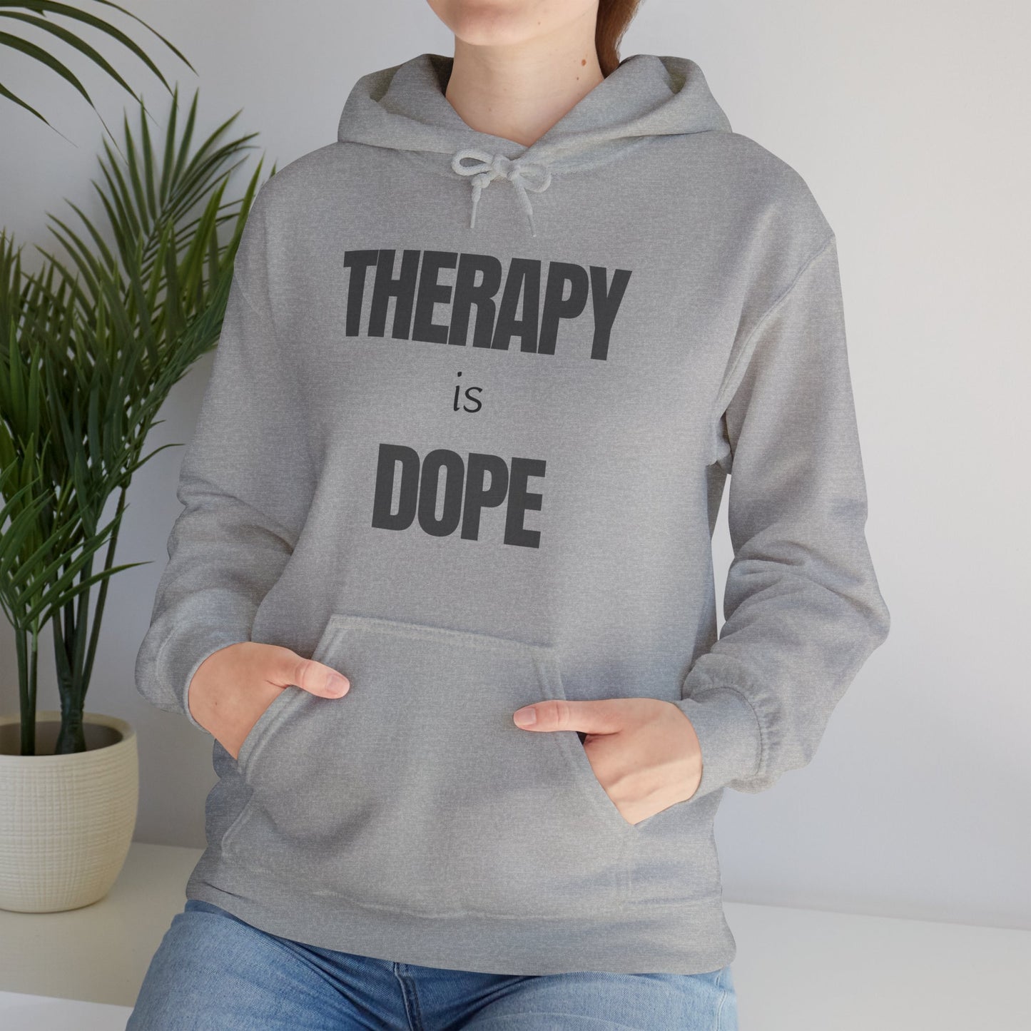 Therapy is Dope - Unisex Hoodie - Design A