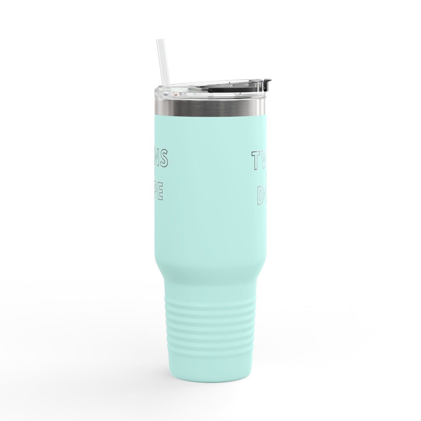 Twins Are Dope Insulated Travel Mug | 40oz, Personalized Gift for Twins, Best Friend Mug, Unique Baby Shower Favor, Cool Travel Tumbler