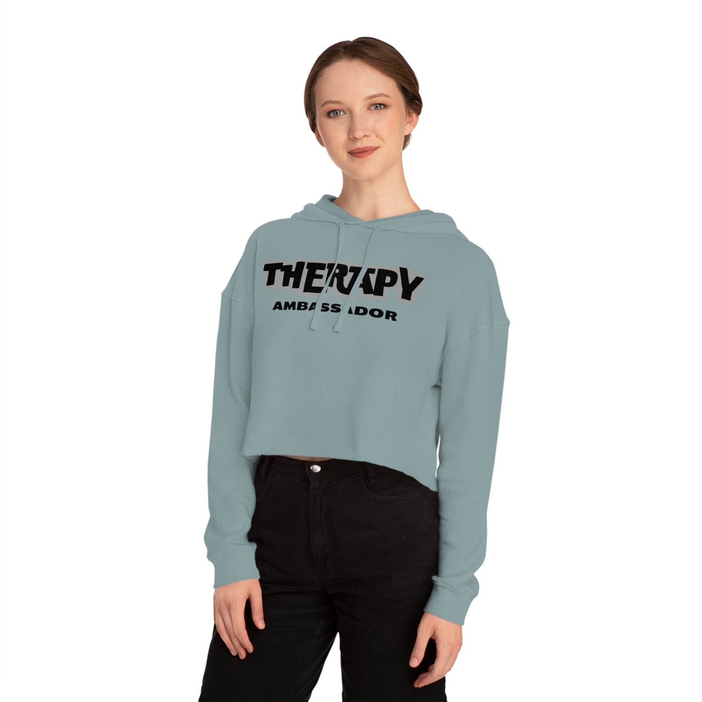 Therapy Ambassador - Cropped Hooded Sweatshirt