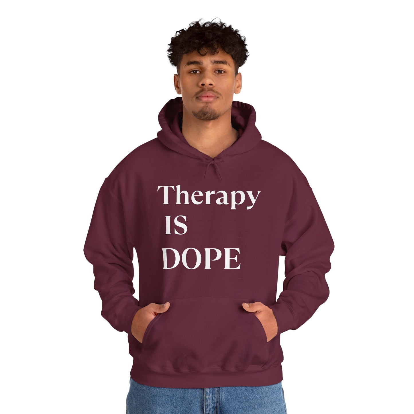 Therapy is Dope - Unisex Hoodie - Design B