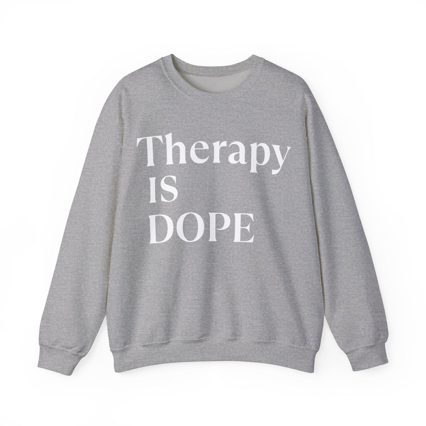 Therapy is Dope - Unisex - Crewneck Sweatshirt - Design B