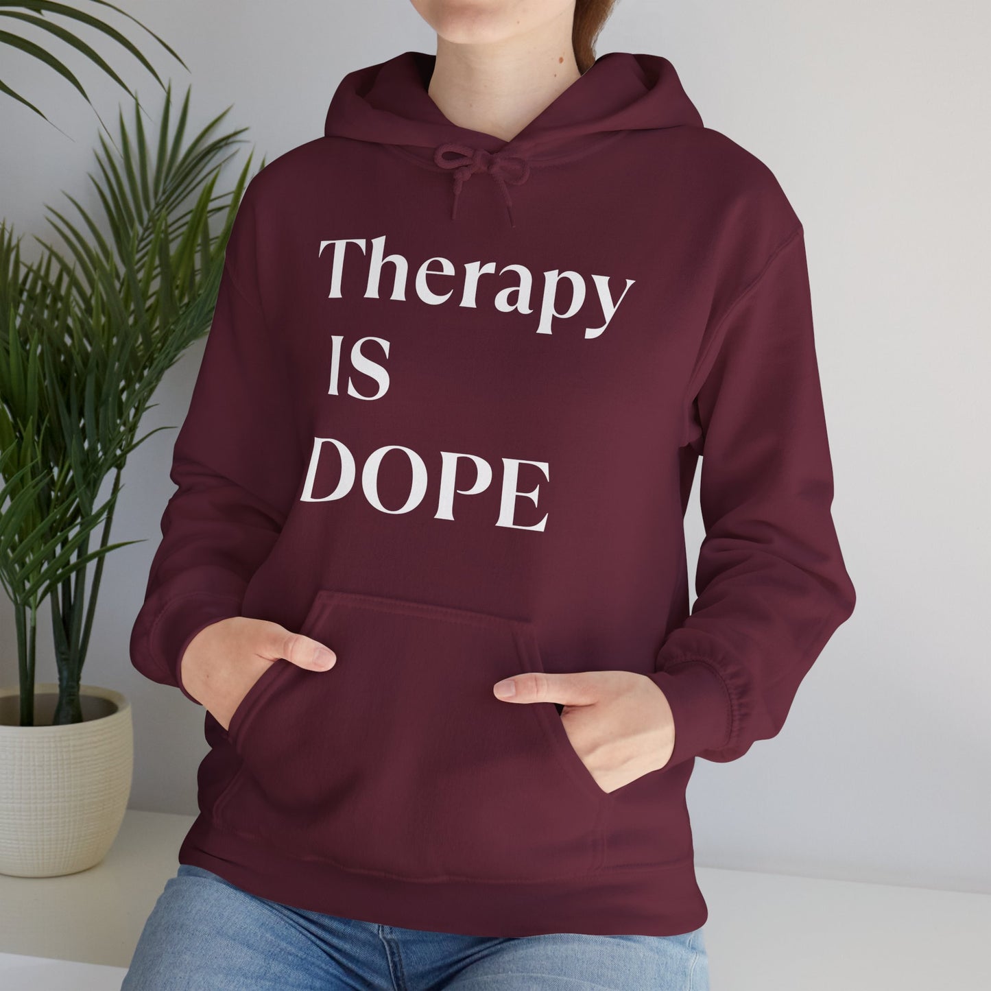 Therapy is Dope - Unisex Hoodie - Design B