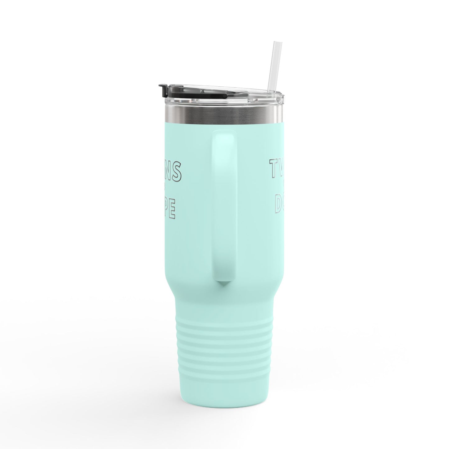 Twins Are Dope Insulated Travel Mug | 40oz, Personalized Gift for Twins, Best Friend Mug, Unique Baby Shower Favor, Cool Travel Tumbler