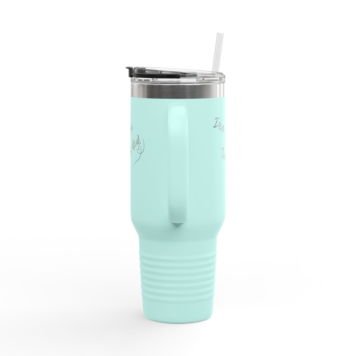 Dear Therapy Insulated Travel Mug | 40oz, Personalized Gift for Twins, Best Friend Mug, Unique Baby Shower Favor, Cool Travel Tumbler