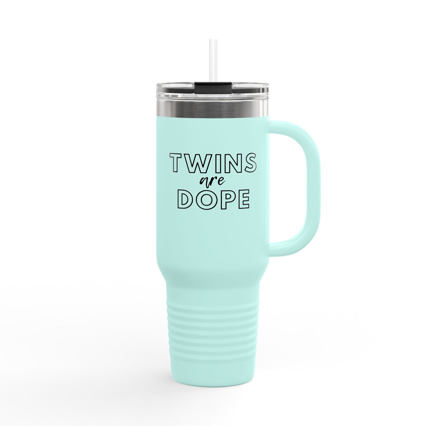 Twins Are Dope Insulated Travel Mug | 40oz, Personalized Gift for Twins, Best Friend Mug, Unique Baby Shower Favor, Cool Travel Tumbler