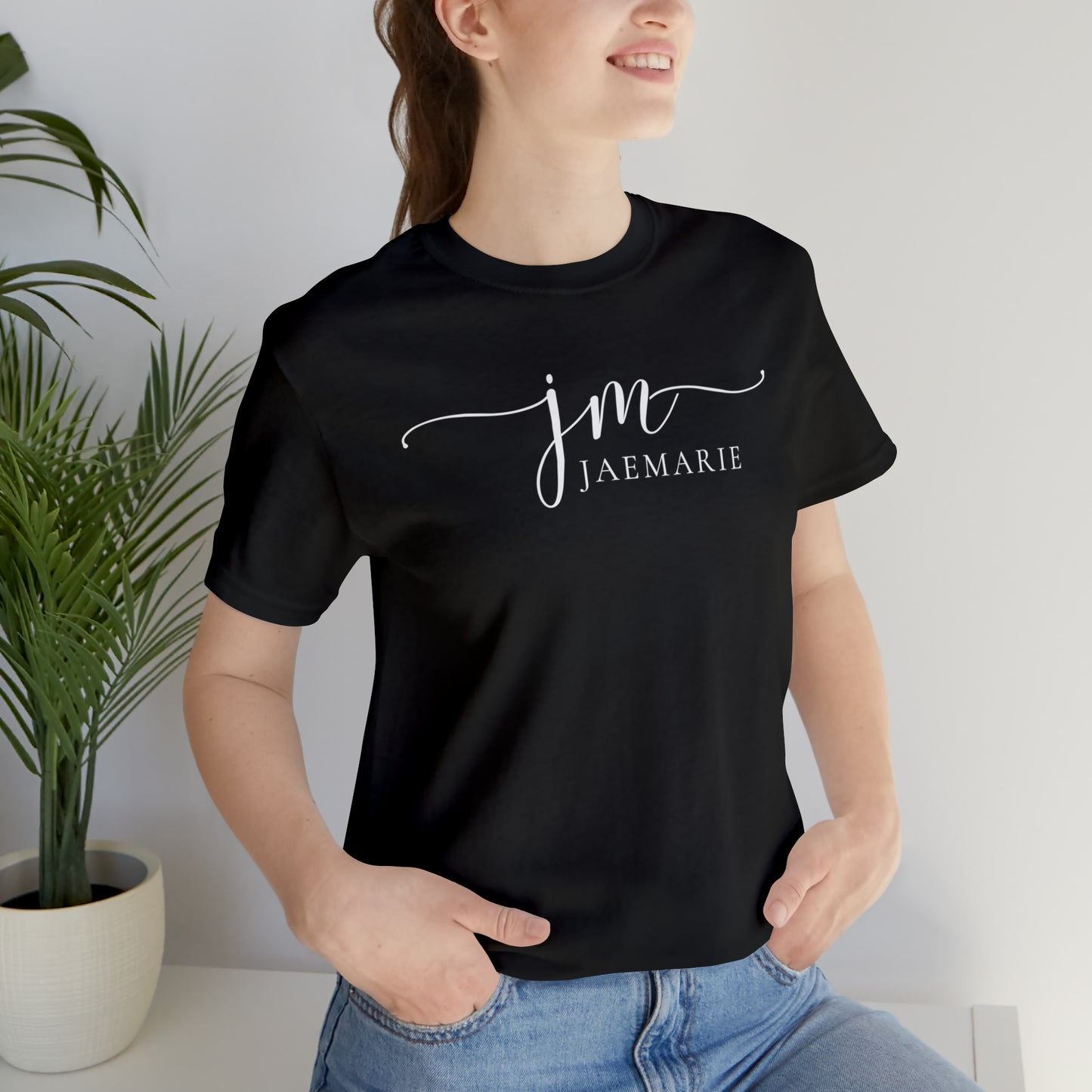 JaeMarie Signature Blk- Unisex Short Sleeve Tee