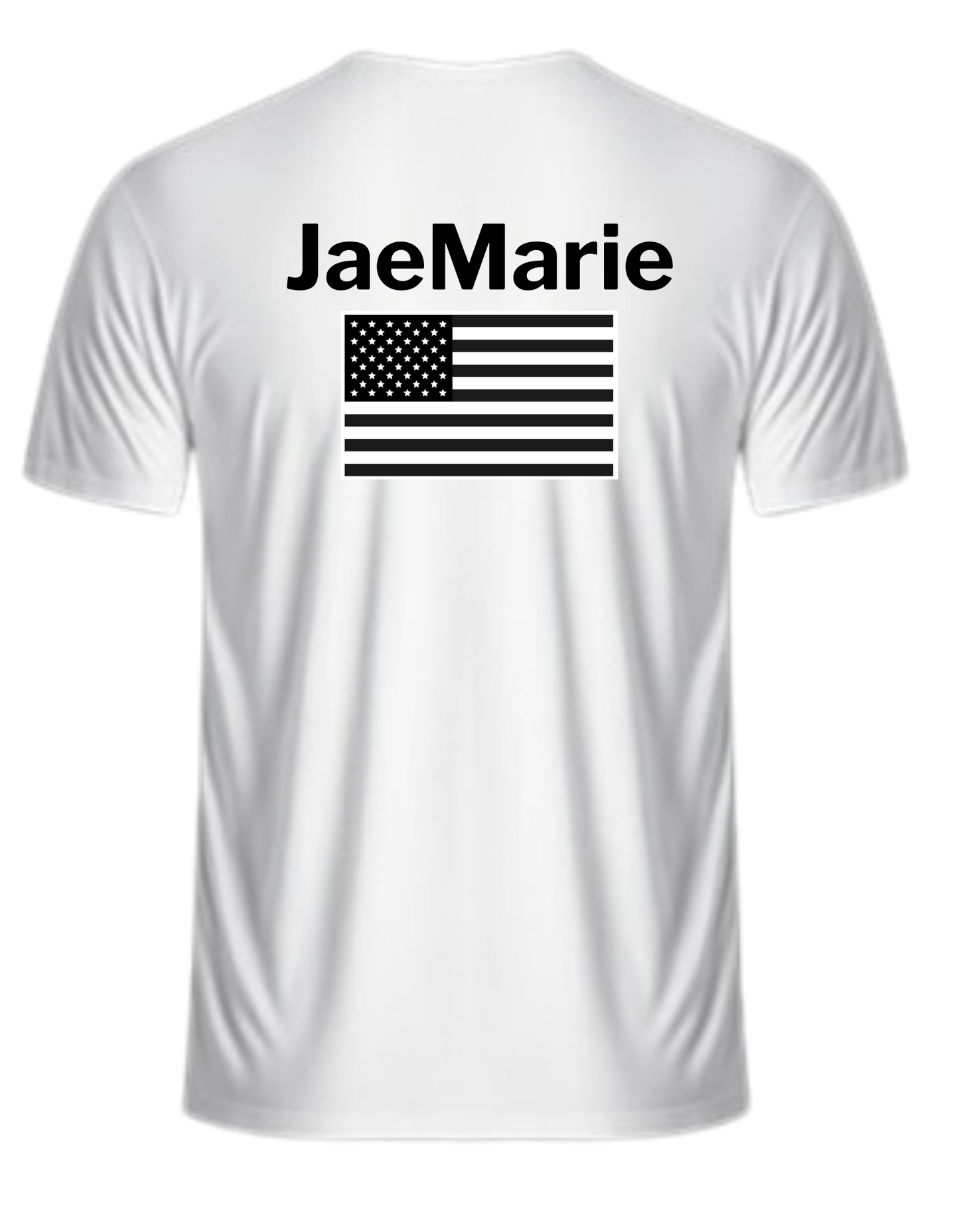 JaeMarie BLK Flag -  Unisex Short Sleeve Tee