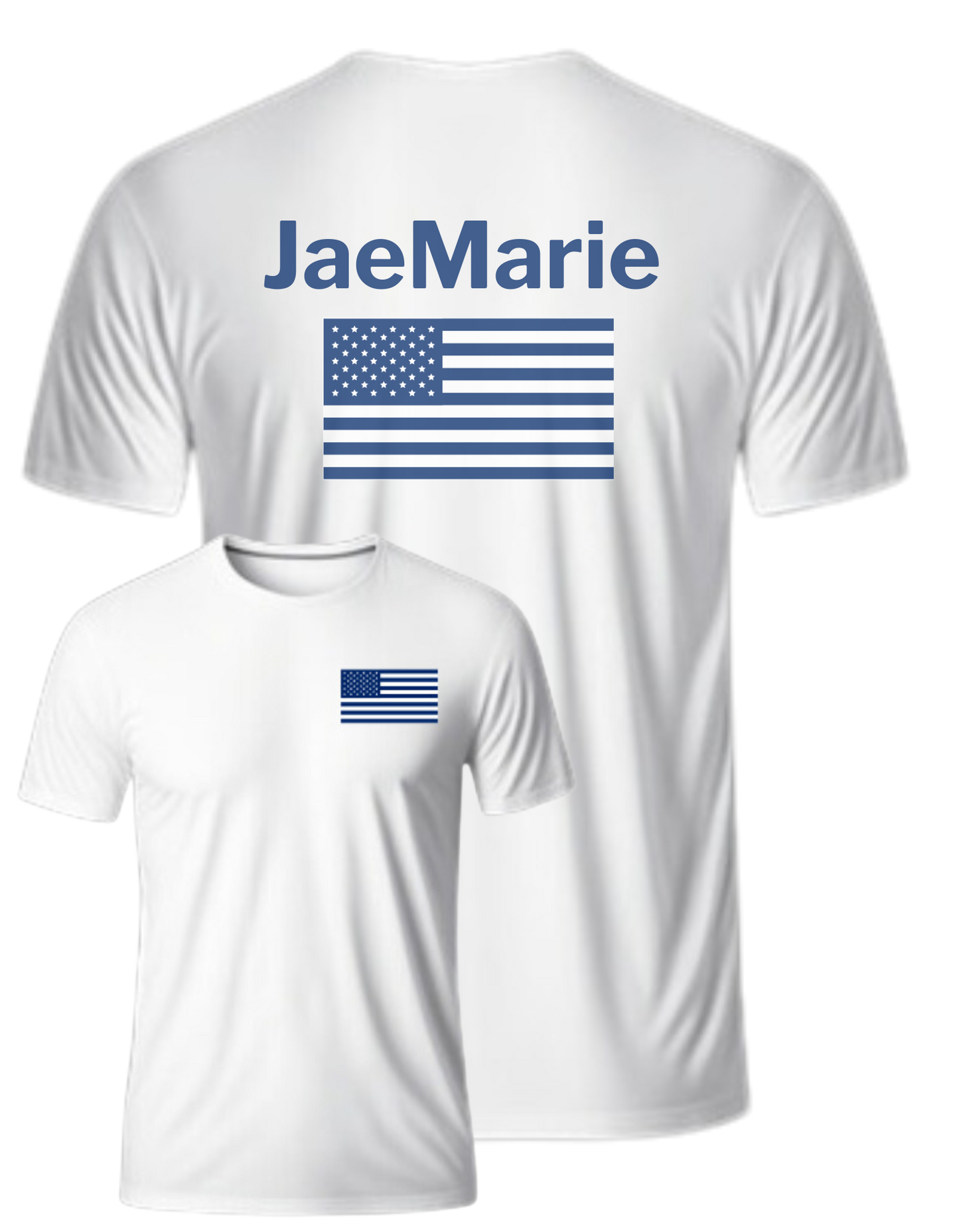 JaeMarie BLU Flag -  Unisex Short Sleeve Tee