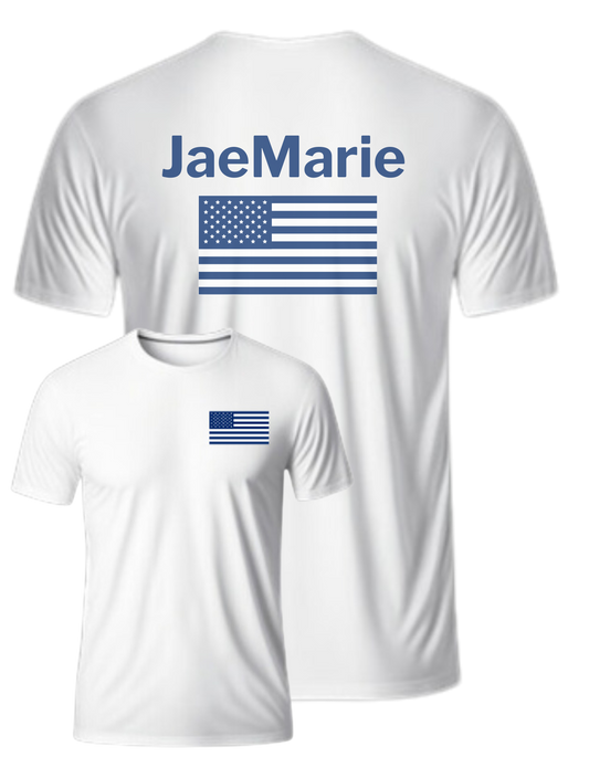 JaeMarie BLU Flag -  Unisex Short Sleeve Tee