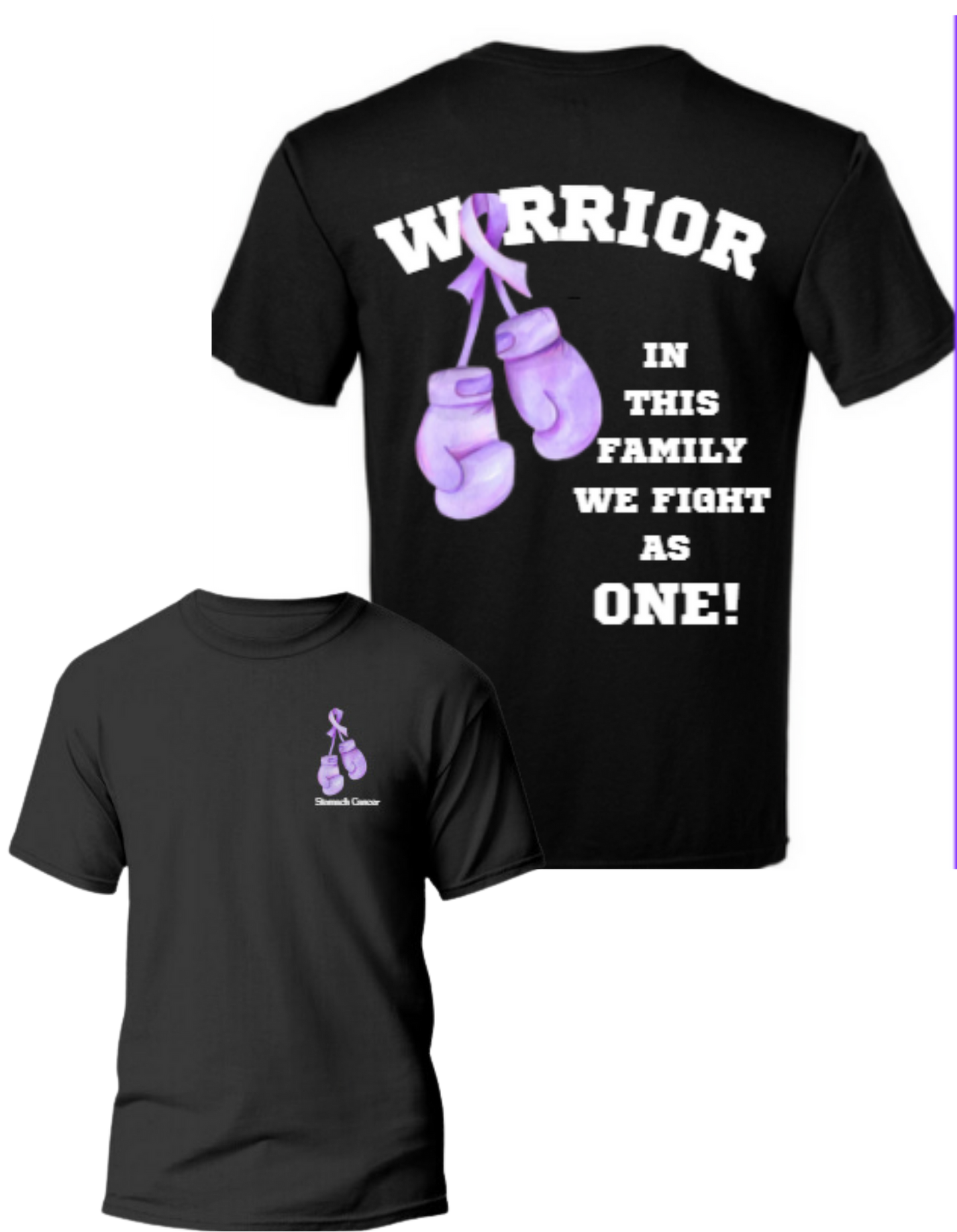 Stomach Cancer Warrior - The Tiffany Alexis Design -  Unisex Short Sleeve Tee