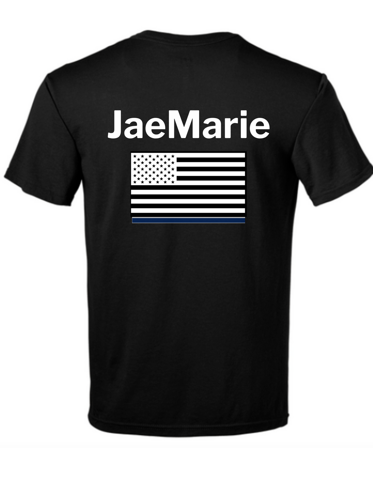 JaeMarie Wht Flag -  Unisex Short Sleeve Tee