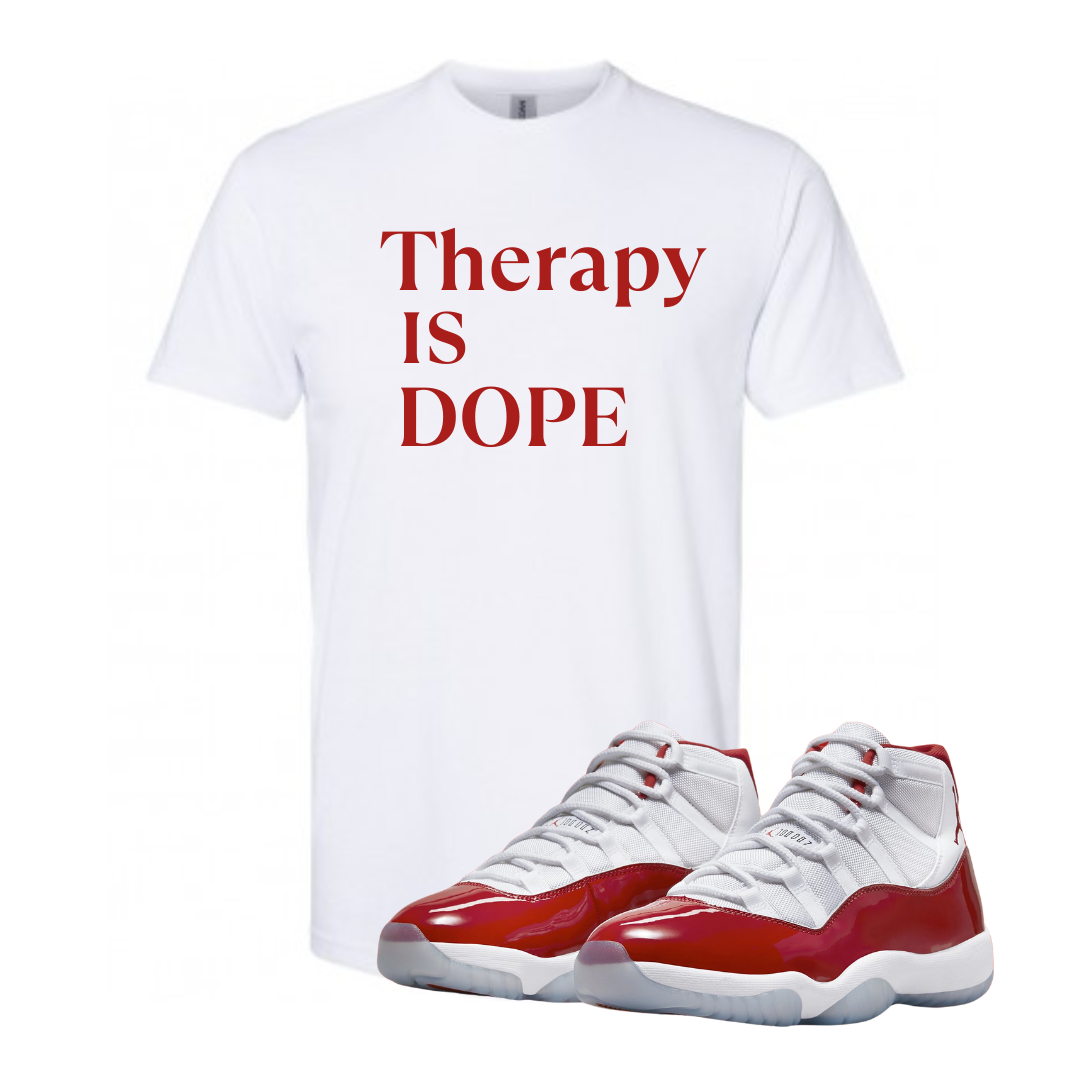 Valentine Edition Therapy is Dope - Unisex Heavy Cotton Tee - Design B