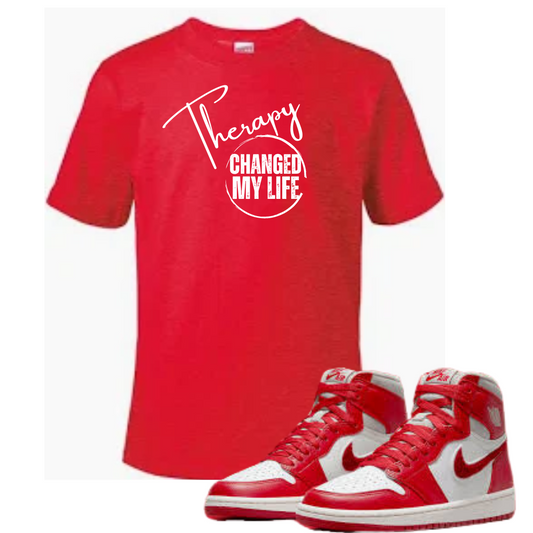 Valentine Edition Therapy Changed My Life - Unisex - Short Sleeve Tee