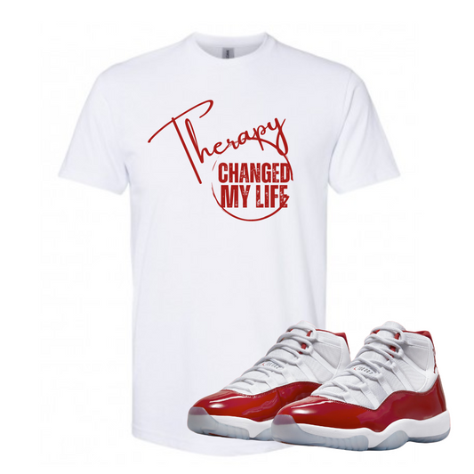 Valentine Edition Therapy Changed My Life - Unisex - Short Sleeve Tee