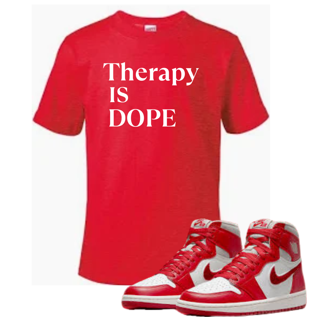 Valentine Edition Therapy is Dope - Unisex Heavy Cotton Tee - Design B
