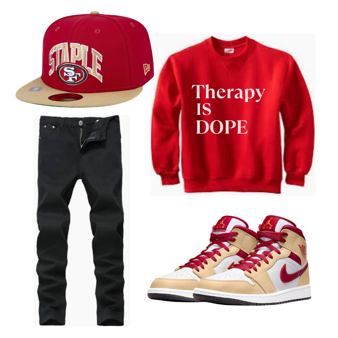 Valentine Edition Therapy is Dope - Unisex - Crewneck Sweatshirt - Design B