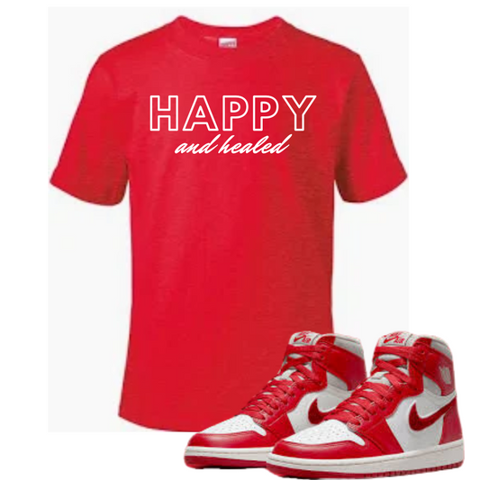 Valentine Edition Happy and Healed - Unisex Heavy Cotton Tee